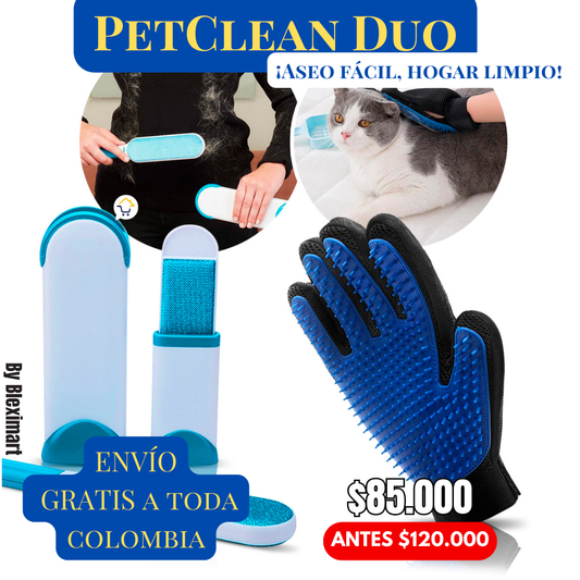 PetClean Duo: Kit de Guante y Cepillo Antipelos