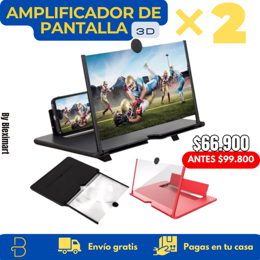 Screenly Ultra: Amplificador 3D Portátil para Teléfonos ¡¡¡¡¡¡¡LLEVA 2 POR TAN SOLO $69.900!!!!!!